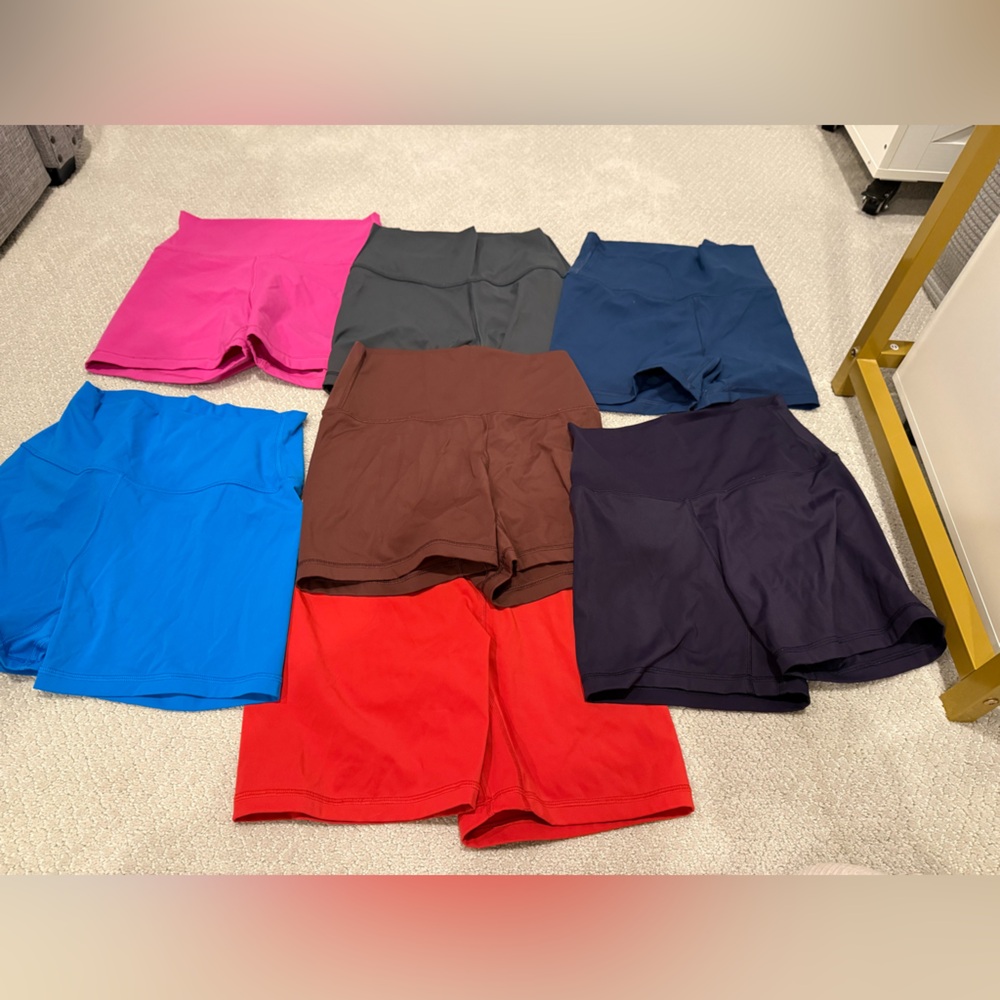 set of 7 biker shorts from amazon
